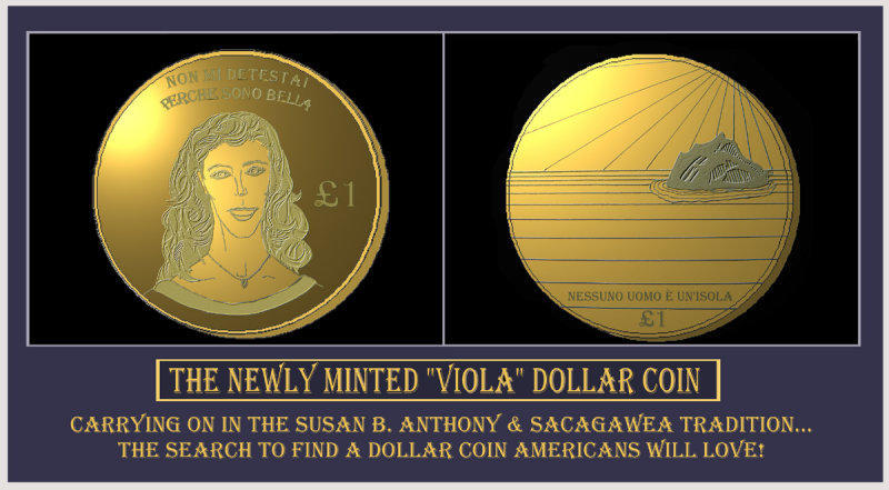 Viola Dollar Coin